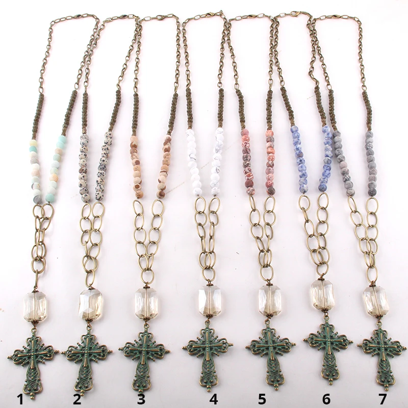 MOODPC модные богемные ювелирные изделия из натурального камня и стекла