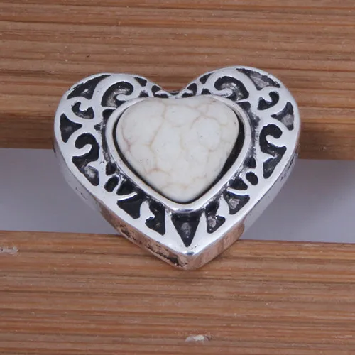 Мода красота очарование сердце узор бирюза 18 мм кнопки оснастки подходят Кнопки