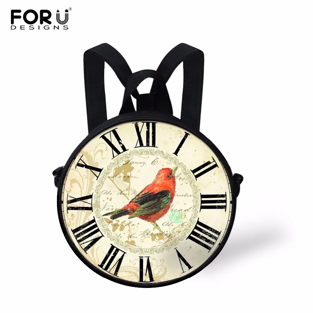 Foruigs дизайнерские детские мини сумки через плечо с часами Женская сумка Книжная