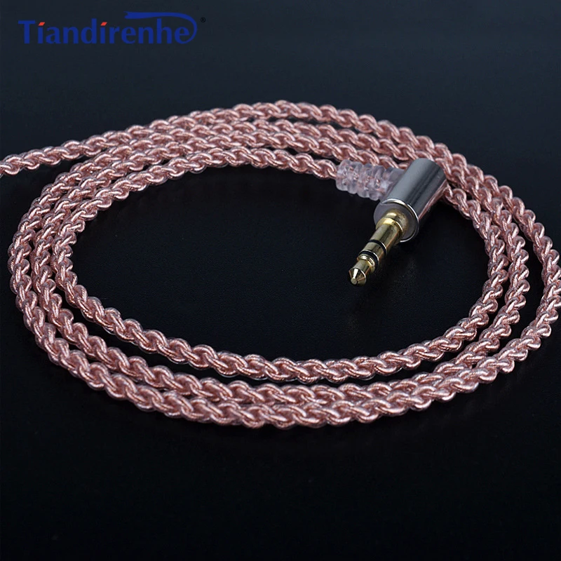 Обновленный кабель HIFI MMCX для Shure SE215 SE535 SE846 SE425 провод наушников с термоусадочной