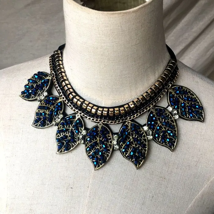 Изящная украшенная бусинами Стразы сделай сам кружевной воротник одежда ложный