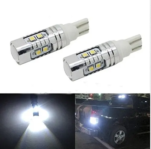

2Pcs 50W T10,158,161,168,194,W5W,2886X,921,912 2323 Chip LED Reverse Backup Light Bulbs Error Free Warning Side Light