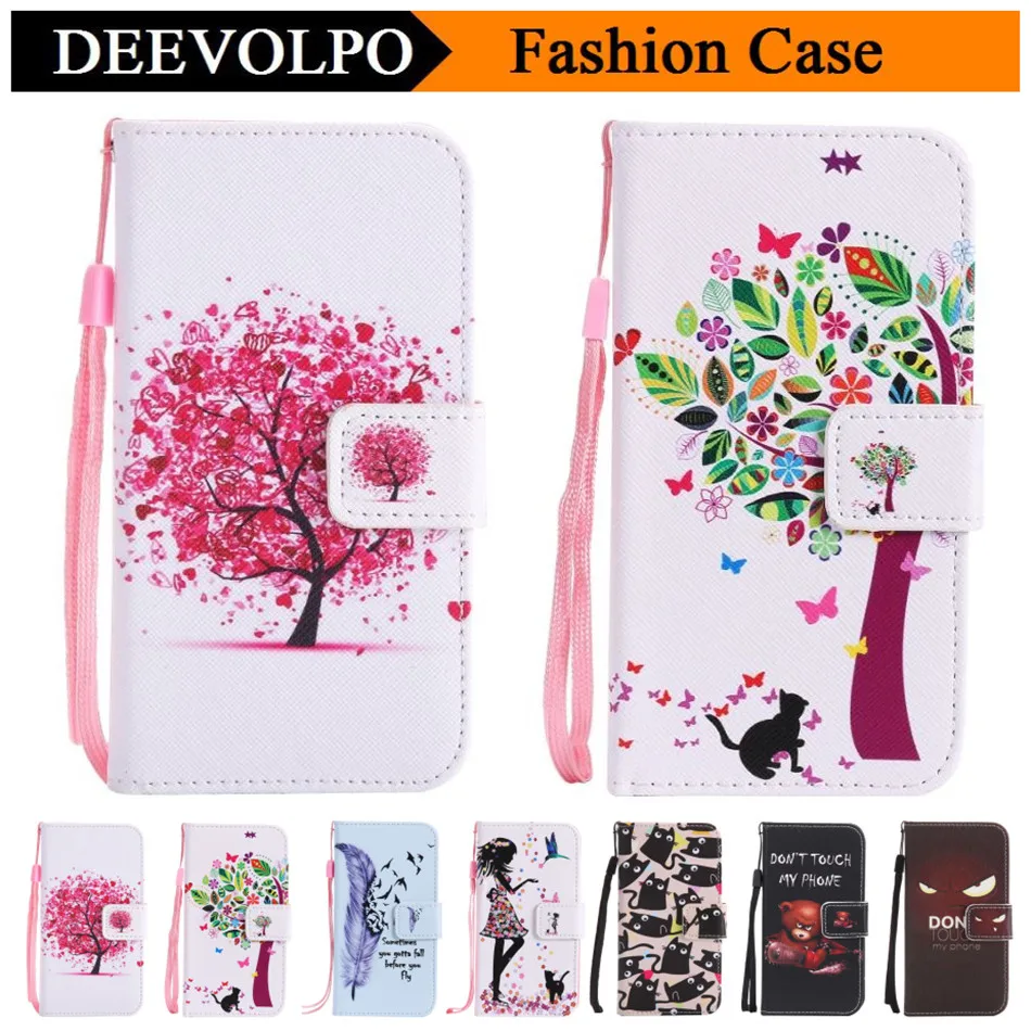 Чехол книжка DEEVOLPO для LG G6 K3 K10 2017 H340 H420 Leon C40 Spirit C70 цветной с рисунком D06G|phone bag|bag for