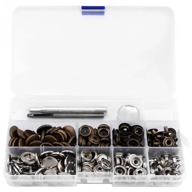 Оптовая продажа 50 комплектов нажимная кнопка шпилька застежка поппер с