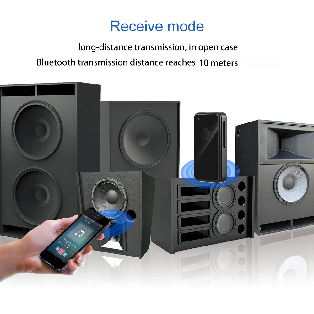 Мини 2 в 1 Беспроводной bluetooth адаптер V4.2 аудио приемник и передатчик музыкальный