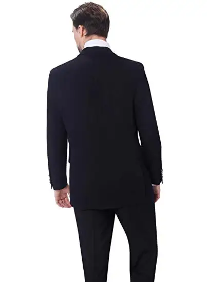 Мужские костюмы новый дизайн темно синий мужской костюм свадебное платье