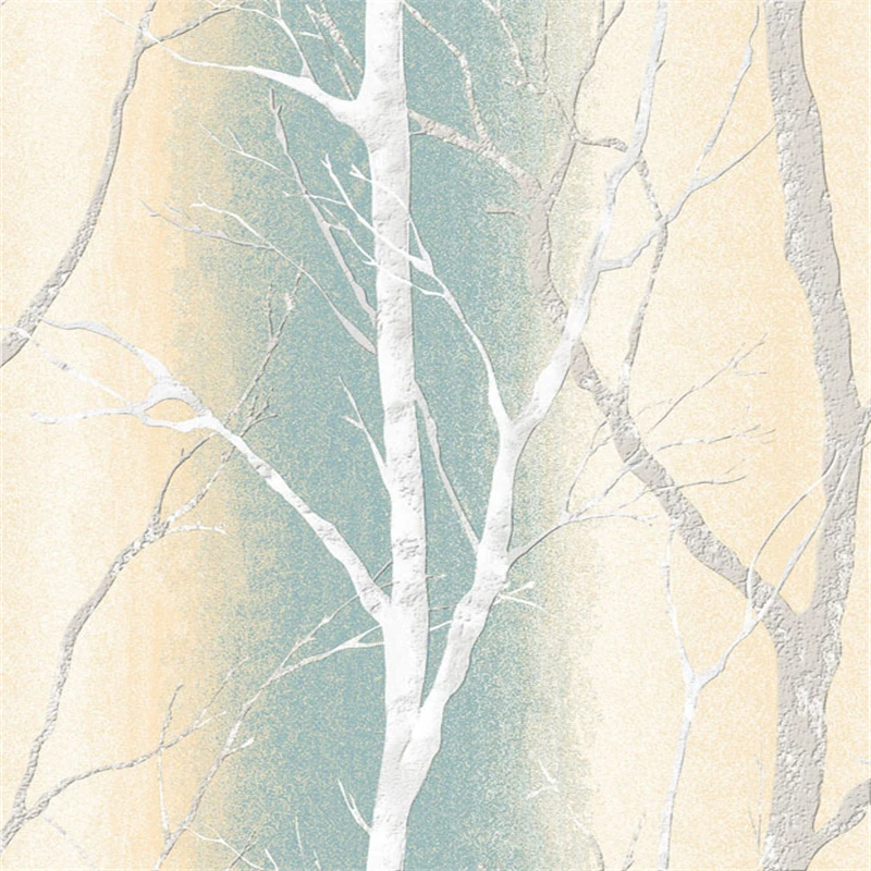 Объемные обои beibehang характерные из цельного березового дерева с изображением