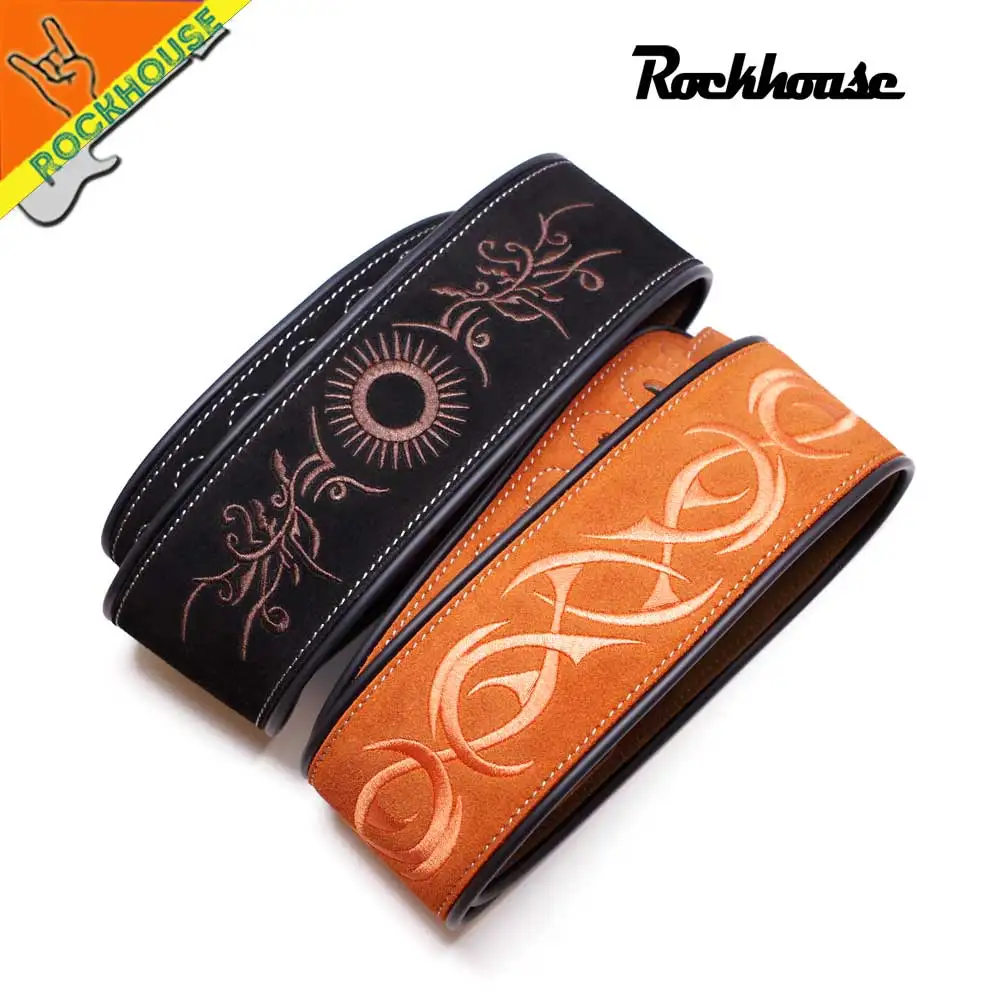 Двойное матовое покрытие из кожи с электрогитары ремешок нубука и басами