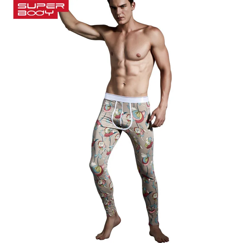 Новый осень-зима хлопок Принт Тонкий низкой талией Нижнее белье для Для мужчин