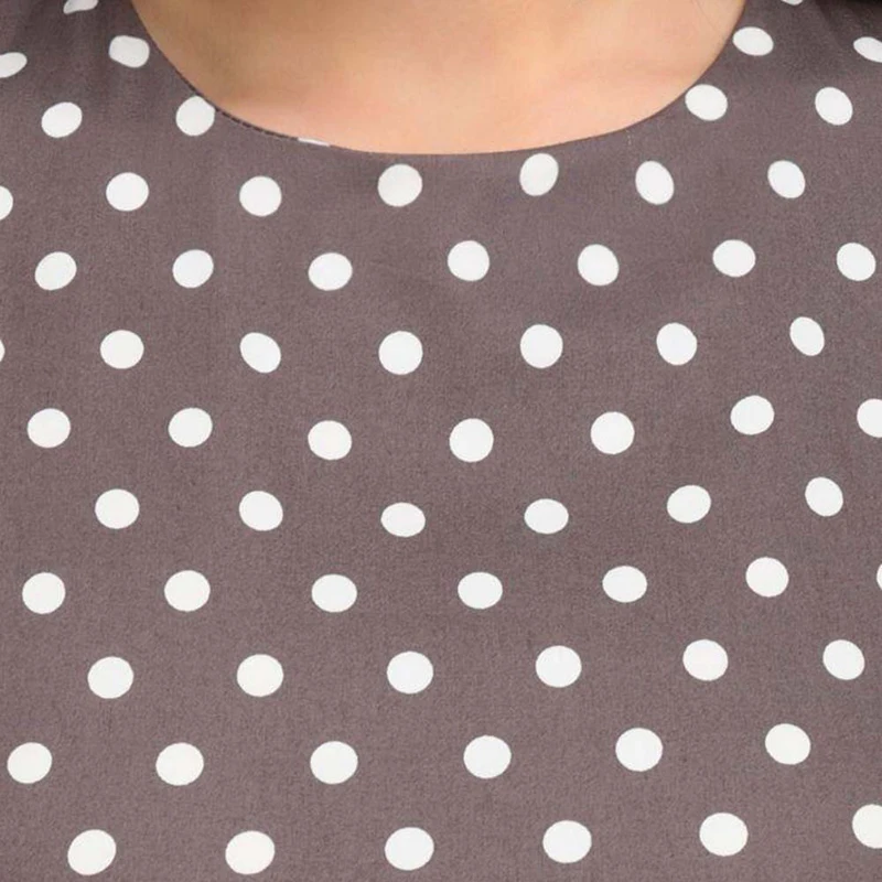 Женское длинное платье в стиле ретро винтажное Повседневное с круглым вырезом и