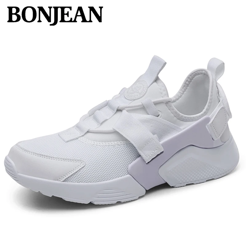 Bonjean New Fashion Men Shoes Popular Light Breathable Run Sneakers Quality Outdoor Walking Increase Casual Summer | Обувь