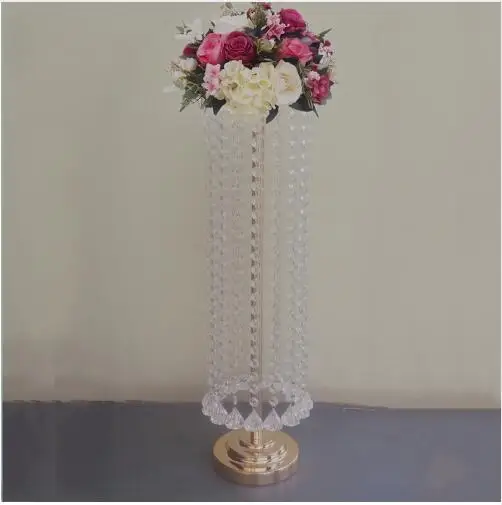 

New arrival 55 CM height Acrylic Crystal Wedding Table Centerpiece , party event flower road leads 1 lot = 10 pcs