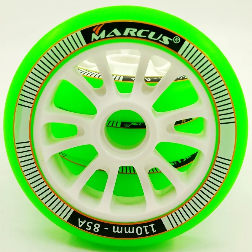 Marcus speed skating wheels and a set of 8 85A 90mm 100mm 110mm durable high elastic roller skates skate | Спорт и развлечения