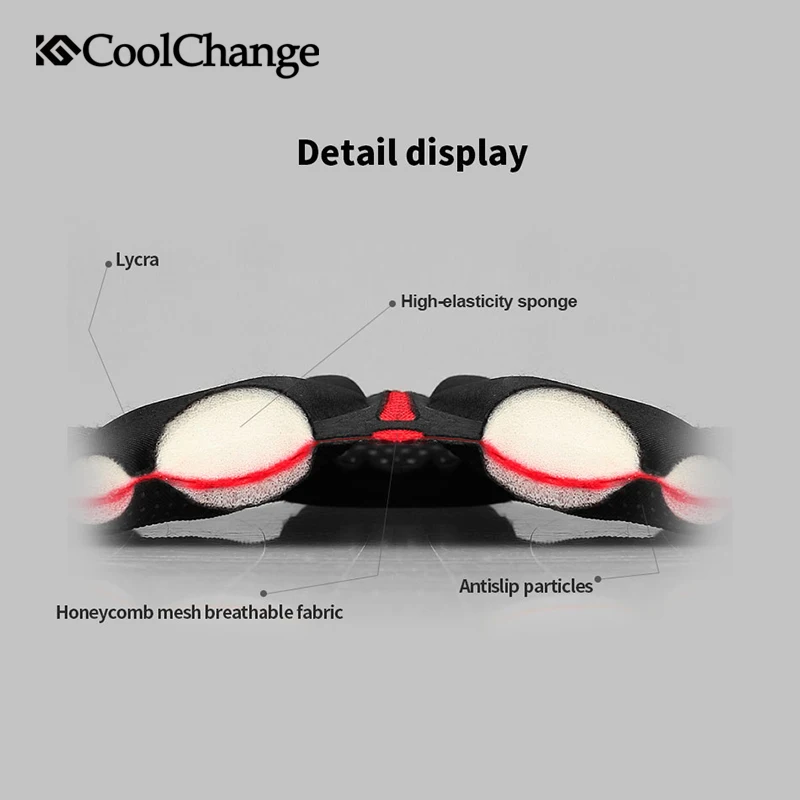 Велосипедное седло CoolChange толстая губка велосипедное удобное Сиденье чехол для