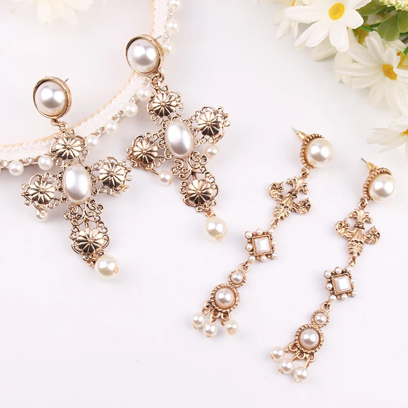 LUBOV инкрустация имитацией жемчуга золотого цвета металлическая подвеска в форме