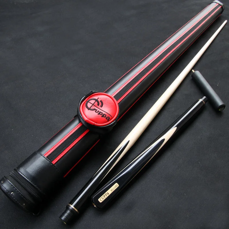 Отличный Cuppa снукер ручной работы Cue 1/2 Cue Stick с корпусом кленовый кий 9,8 мм наконечник Бильярдные кии снукерная ручка набор клюшек - Цвет: C