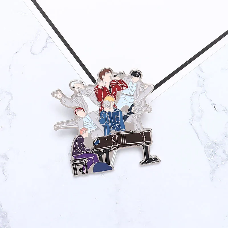 1 шт. KPOP Bangtan мальчики булавки креативные Броши мальчик группа значок аксессуары