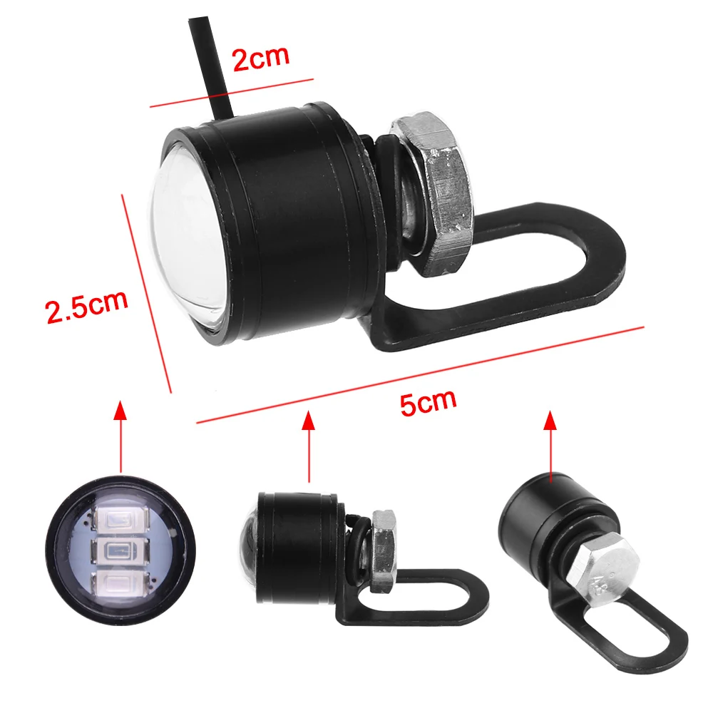 2pcs9W светодиодный орлиный глаз светильник Противотуманные фары дневные DRL