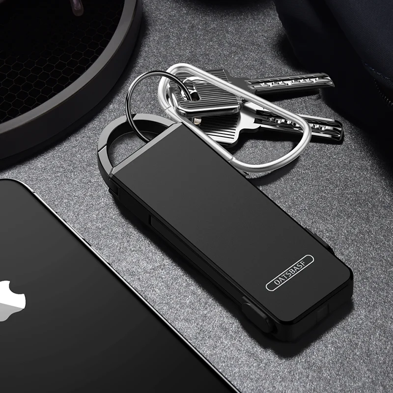 Чехол 3 в 1 Usb кабель type C кабель микро-зарядного устройства для IPhone X 8 7 6 Plus IPad Air брелок скрытый зарядный кабель для Xiaomi - Цвет: Black