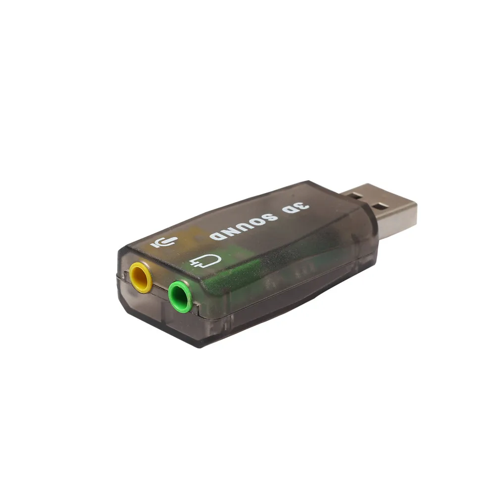 Vovotrad аудио адаптер 3D Звуковая карта 5 1 USB к 3 мм микрофон разъем для наушников