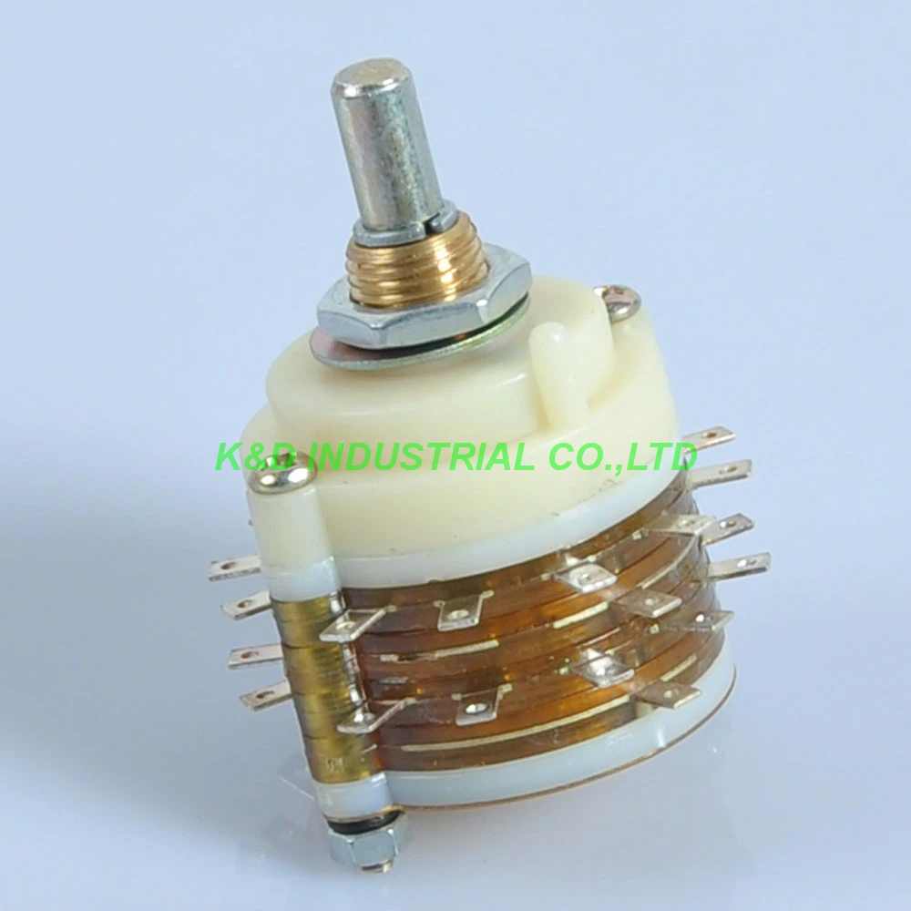 1 шт. 4 ворота полюса шаг поворотный переключатель аттенюатор громкость горшок