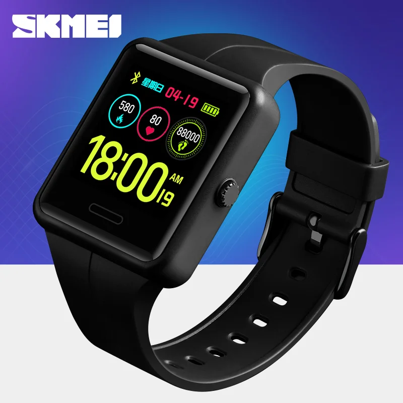 SKMEI Модные Смарт-часы для Android IOS мужчин и женщин спортивные часы улицы