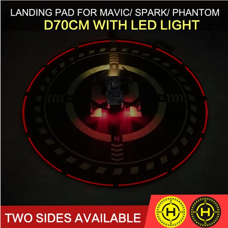 Складная посадочная площадка для вертолета со светодиодной подсветкой D70cm DJI MAVIC