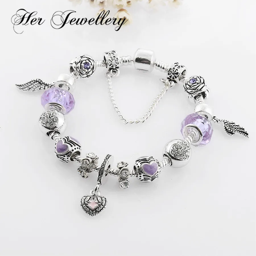 Ее ювелирный браслет из сплава с бусинами женский модный ручная работа &amp Любовь