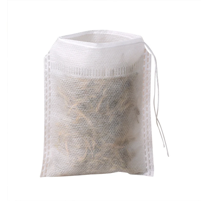 100Pcs/Set Non-woven Fabrics Tea Bags Infuser Filter Paper Empty Scented With String Seal 6*8cm | Дом и сад