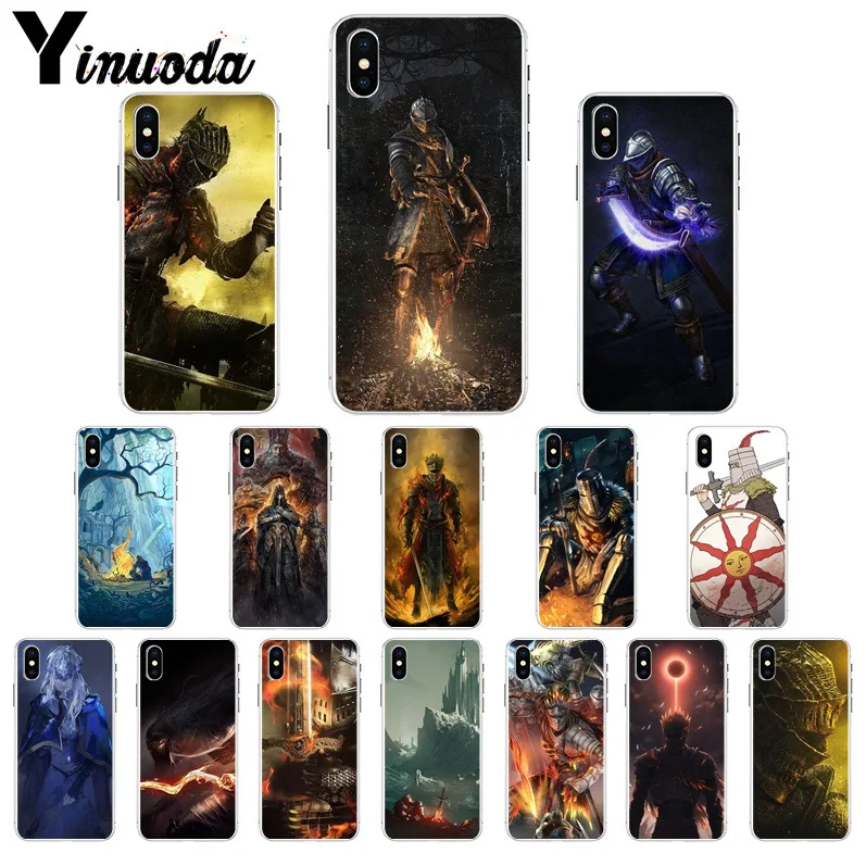 Yinuoda Темный душ мягкий резиновый черный чехол для телефона iPhone 5 5Sx 6 7 7plus 8 8Plus X XS MAX