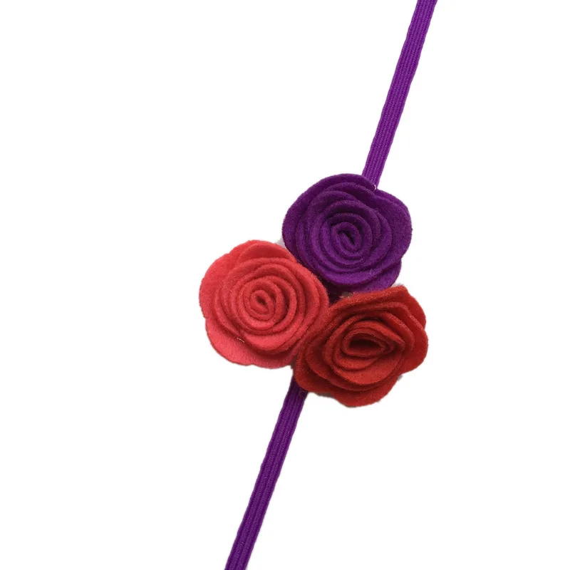 Top Girls Felt Rosette Flower Headband Kids Children Headbands 36pcs/lot | Аксессуары для одежды