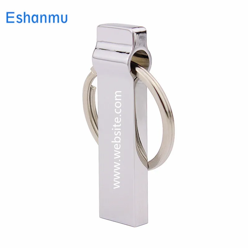 Металлическая usb-флешка Eshanmu с бесплатным логотипом на заказ флэш-накопитель 2 ГБ 4