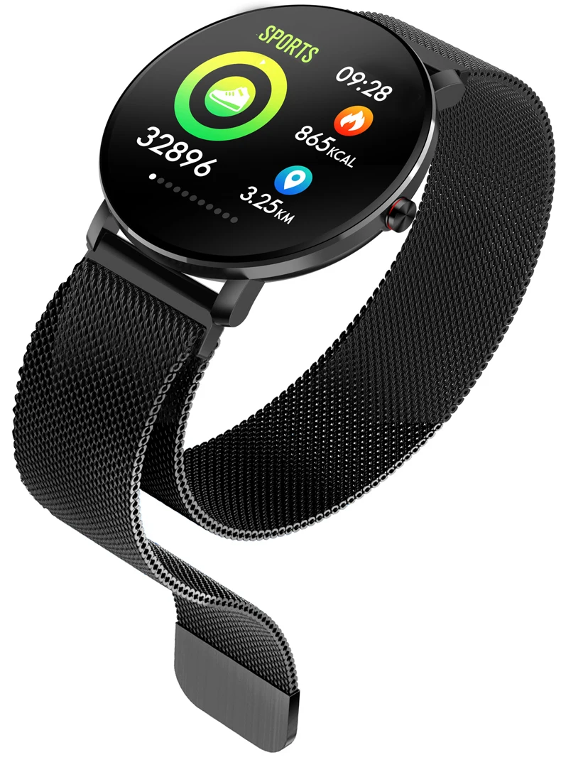 NAIKU K9 спортивные Bluetooth 1,3 дюймов Полностью умные часы с сенсорным экраном фитнес-трекер для мужчин IP68 Водонепроницаемые женские умные часы PK v11 Q8