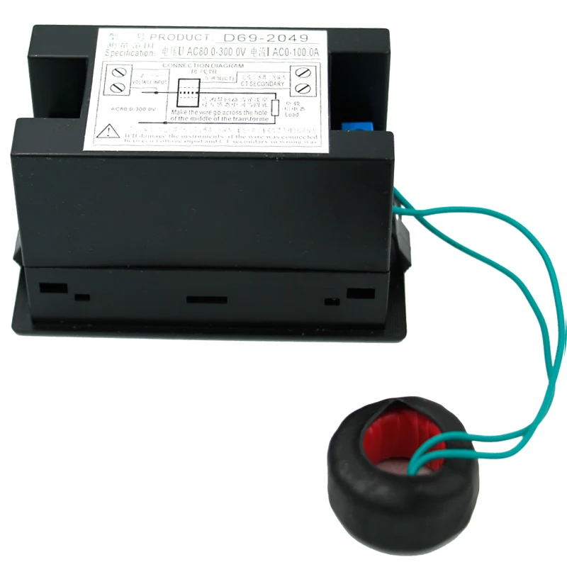 5 шт. 4 в 1 Вольтметр Амперметр измеритель мощности цветной экран HD 180 градусов