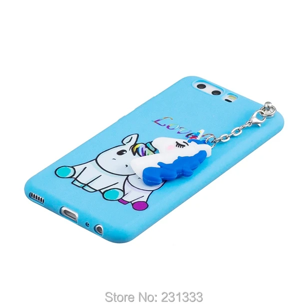 Мягкий чехол из ТПУ C ku 3D с мультяшным единорогом для Huawei P Smart Enjoy 7 P10 P20 P8 LITE 2017 Mate 10