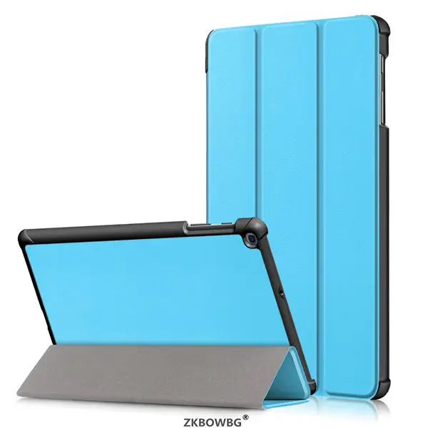 lightblue Для Tab A 10,1 дюймов версия сумки для планшетов чехол для samsung Galaxy Tab A SM-T510 SM-T515 T510 T515 PU чехол с подставкой - Цвет: lightblue