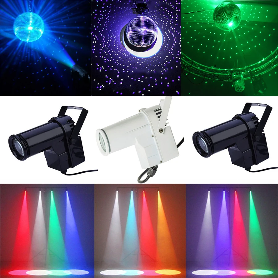 Thrisdar 10 Вт RGB Точечный светильник точечный зеркальные шары отражающий луч для