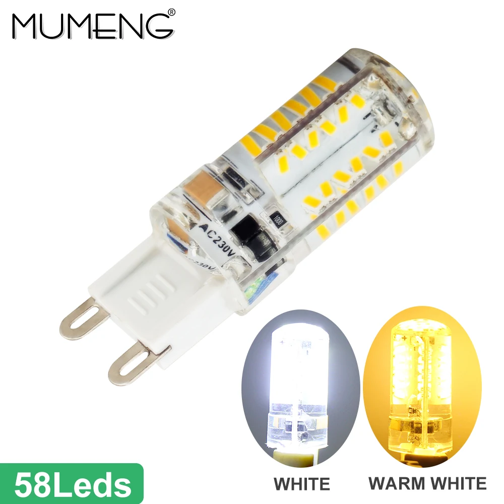 Mumeng G9 светодиодный лампа 3W 4W светильник лампы 3 5 W светодиоидная с регулируемой