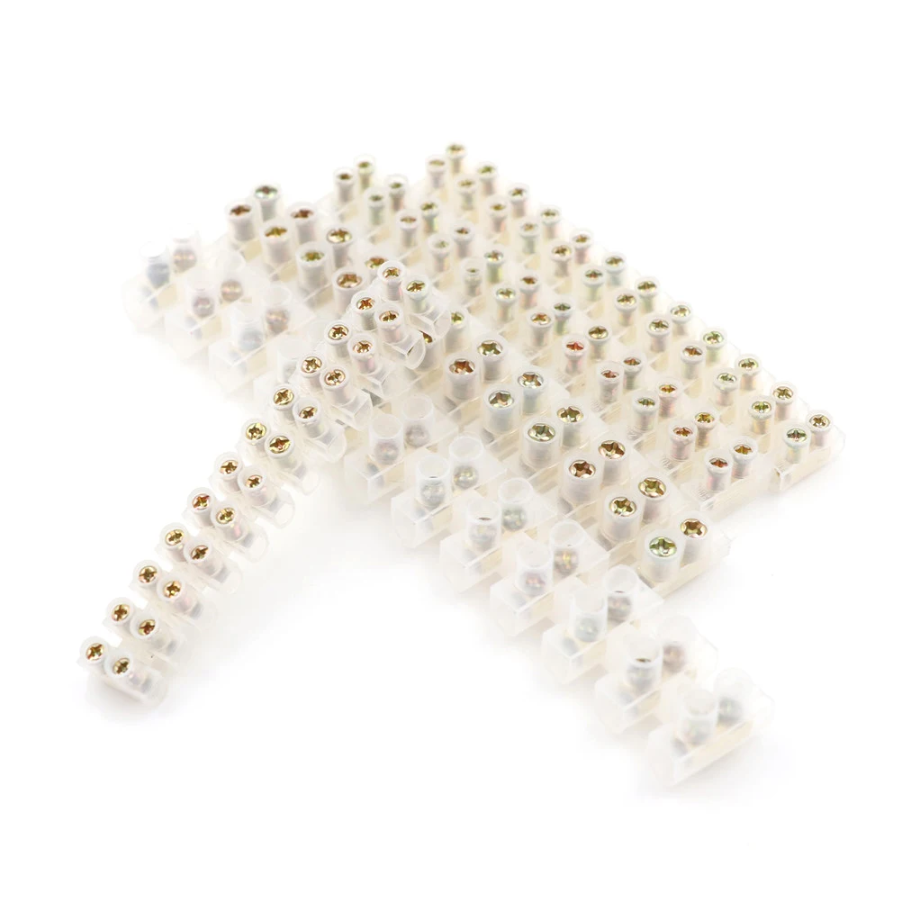 2 шт. винтовой Клеммный Зажим соединитель электрического провода 12 позиционный