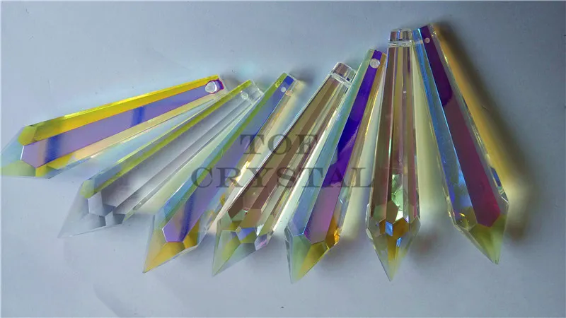 Прозрачное u образное Призма Icicle детали люстры 80 мм 120 шт.|chandelier parts|crystal icicleschandelier