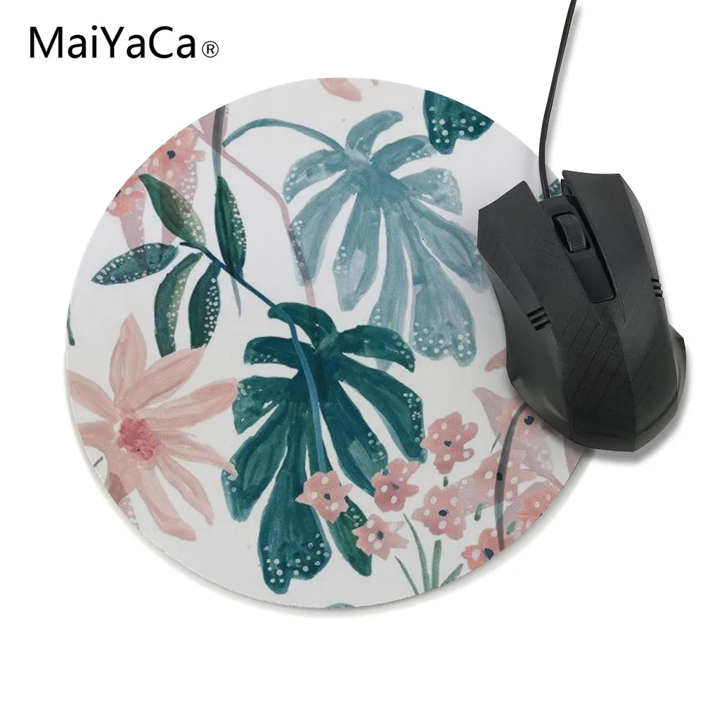 MaiYaCa jandim ai prints коврик для мыши Tamanho Pequeno Rodada коврик для мыши Противоскользящий de Borracha коврик 20x20 см и 22x22 см размер коврики - Цвет: 22x22cm