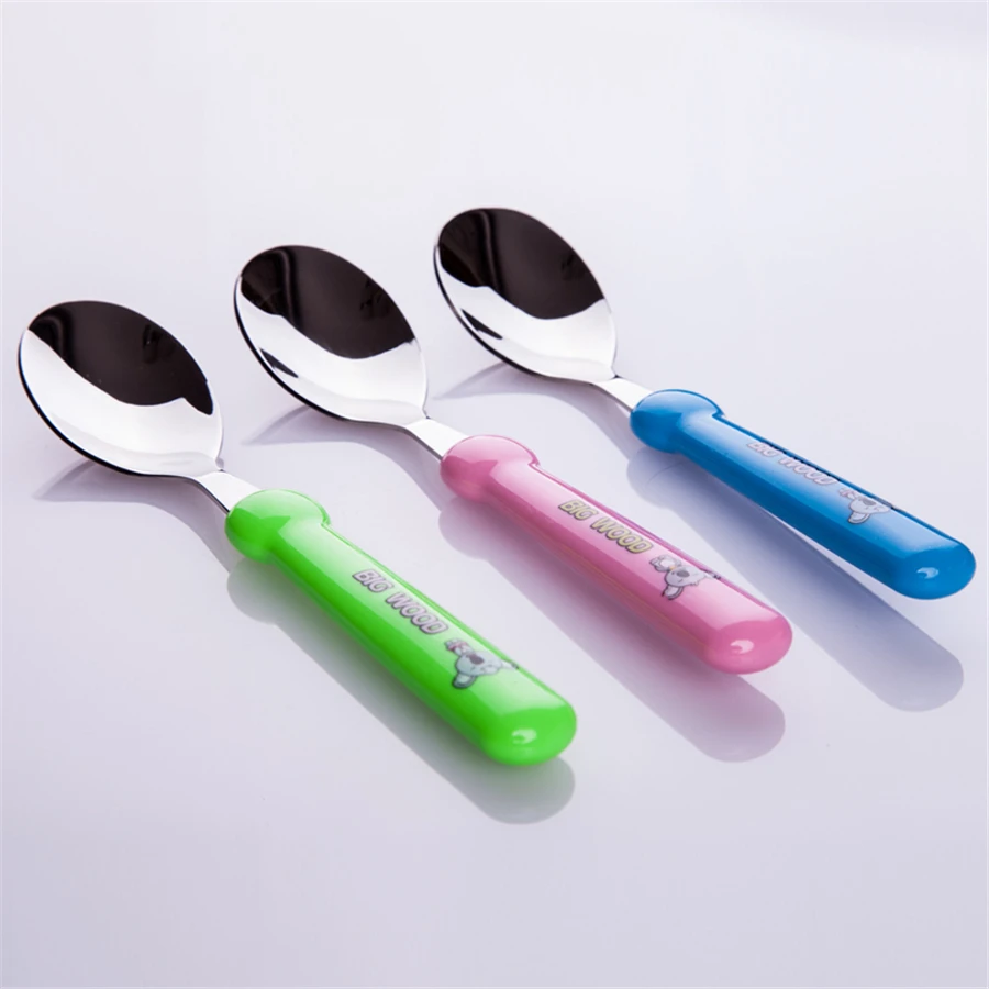 Набор детской посуды симпатичная ложка вилка столовые приборы набор из