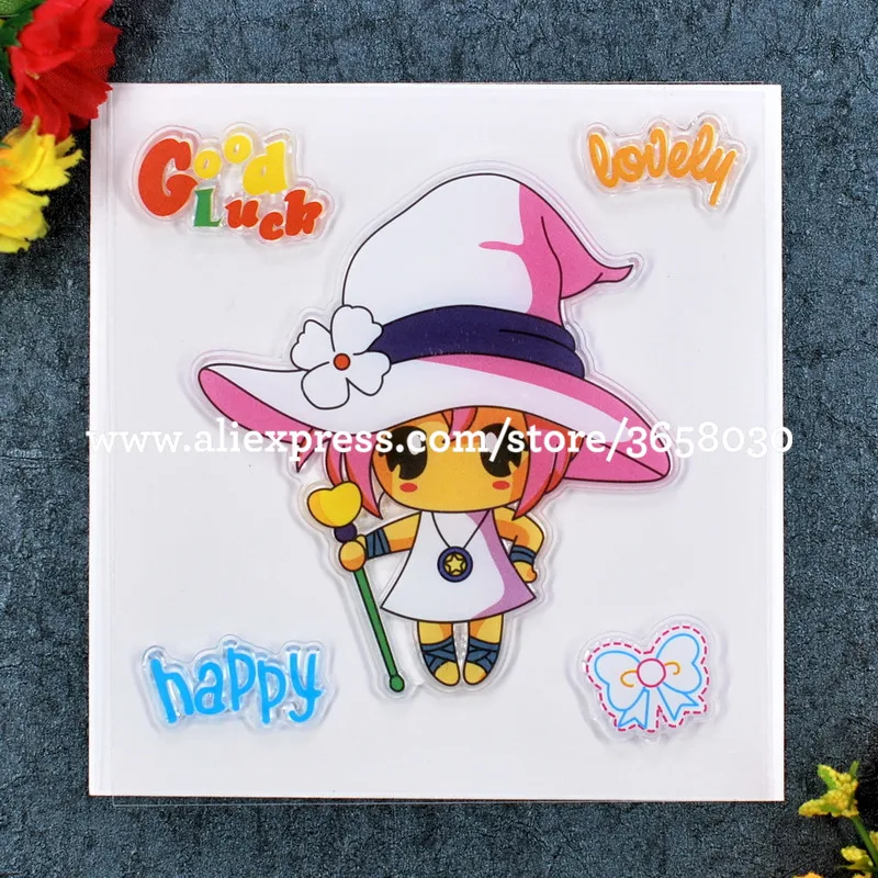 Good Luck радостное для скрапбукинга &quotсделай сам&quot фотокарточек резиновые чистый