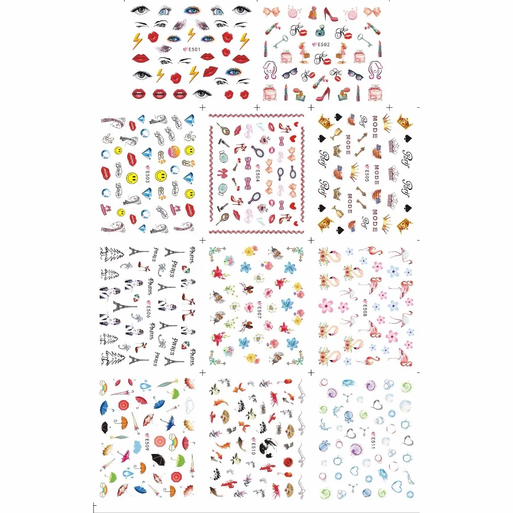 11 упаковок/Искусственная задняя 3D наклейка|Стикеры и наклейки| |