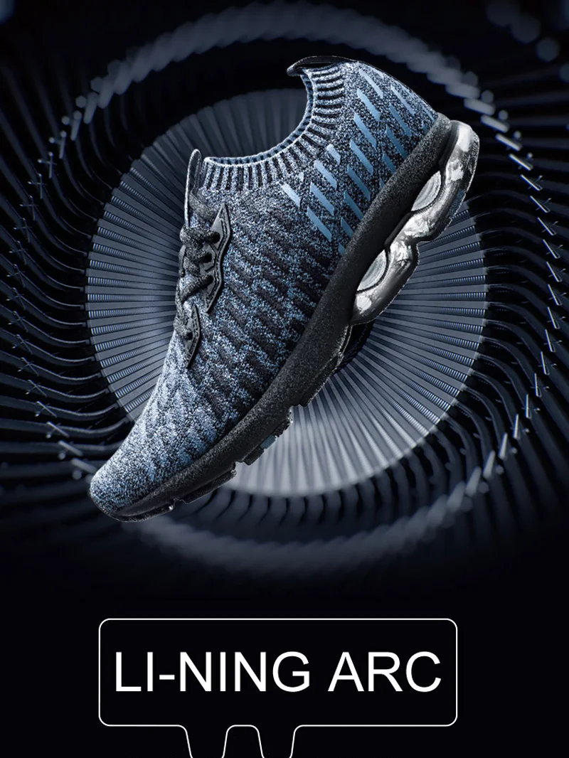 Li-Ning мужские беговые кроссовки с пузырьковой дуговой подушкой LN ARC Mono Yarn носимые кроссовки с подкладкой дышащая Спортивная обувь ARHN013 XYP633