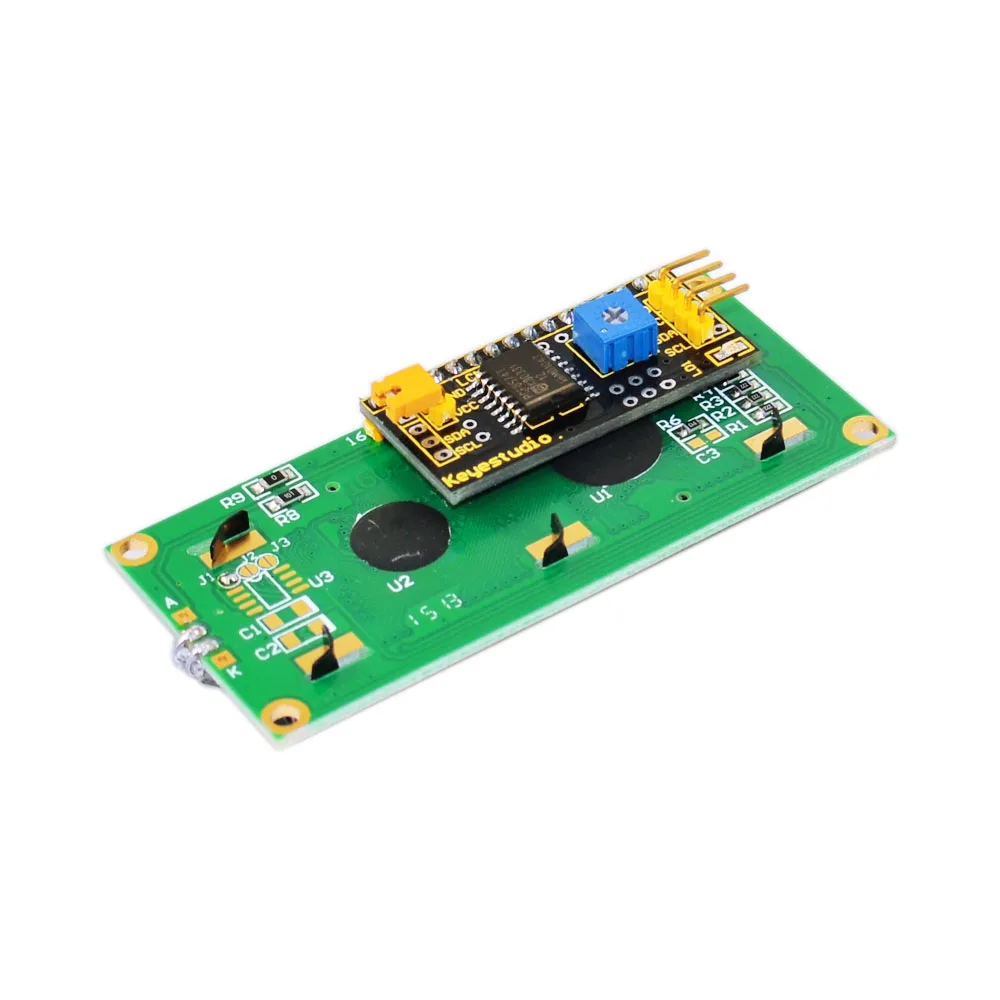 Бесплатная доставка! Модуль ЖК дисплея Keyestudio 16X2 1602 I2C/TWI для Arduino UNO R3 MEGA 2560 белый в