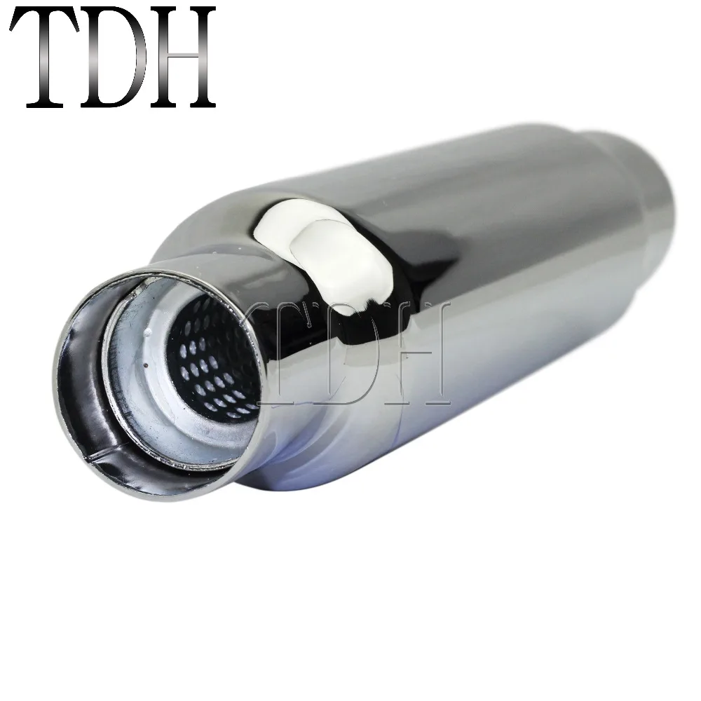 1 пара короткий тип мотоцикла 1/2 &quot1 3/4&quot Хромированный глушитель ретро для Harley