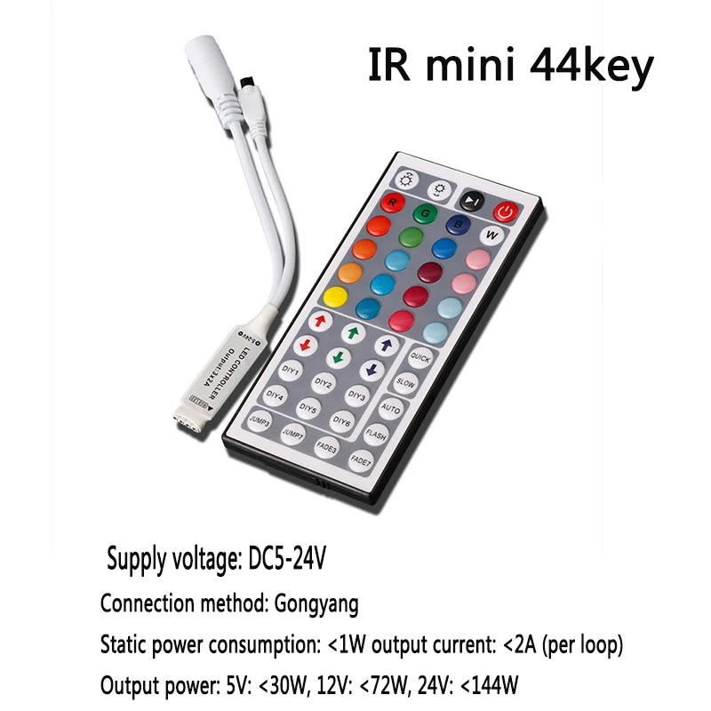 DC12V ИК 24Key 44Key RGB полосы контроллер пульт дистанционного управления инфракрасный