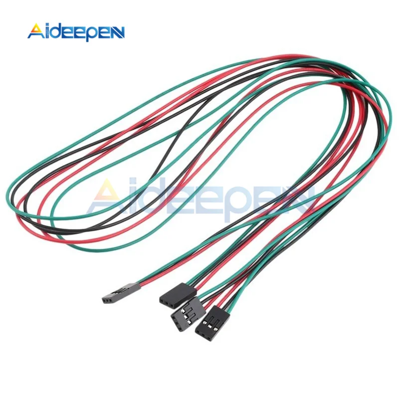 1 шт. 2Pin 3Pin 4Pin 70 см Dupont линия женский кабель Dupont 3D принтеры части двойной головной терминал Перемычка провода