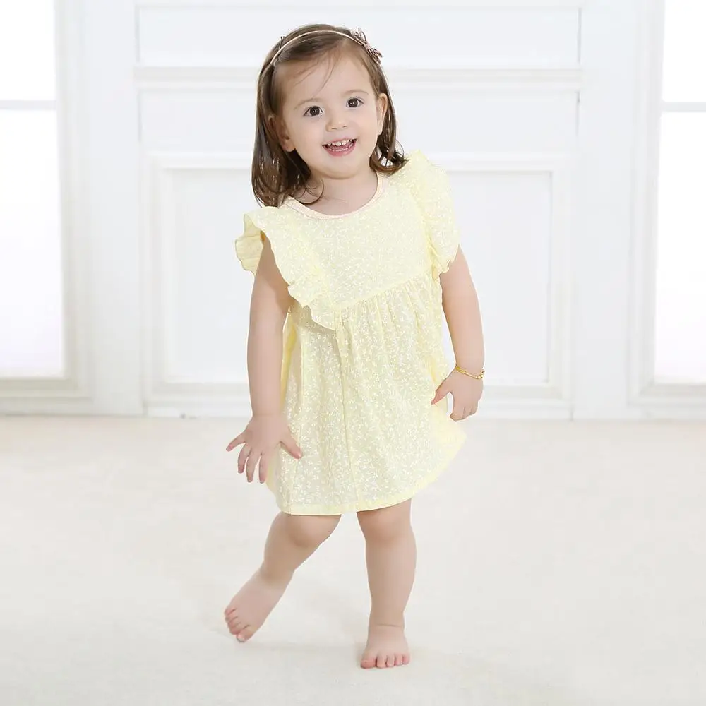 Новое модное милое платье для маленьких девочек детское на день рождения платья